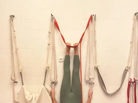 Yoga Kurunta Work with Iyengar Wall Ropes III